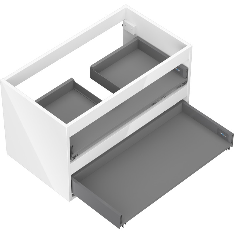 Mexen Box-A korpus szafki podumywalkowej 80 cm, 2 szuflady, biały połysk - 91AX0-0800-470-2-00