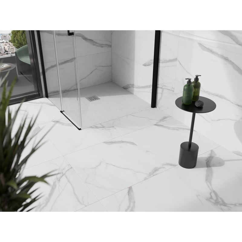 Mexen Stone+ brodzik kompozytowy kwadratowy 90 x 90 cm, biały - 44109090