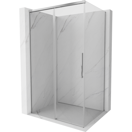 Mexen Rox kabina prysznicowa rozsuwana 140 x 120 cm, transparent, chrom - 8C2-140-120-01-00