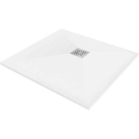 Mexen Stone+ brodzik kompozytowy kwadratowy 90 x 90 cm, biały - 44109090