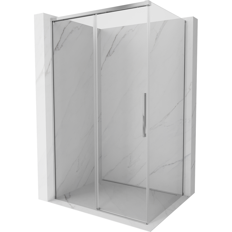 Mexen Rox kabina prysznicowa rozsuwana 160 x 120 cm, transparent, chrom - 8C2-160-120-01-00
