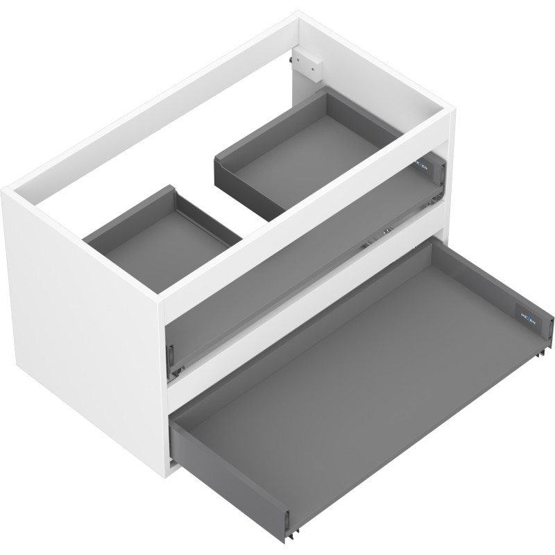 Mexen Box-A korpus szafki podumywalkowej 80 cm, 2 szuflady, biały mat - 91AX0-0800-470-2-01