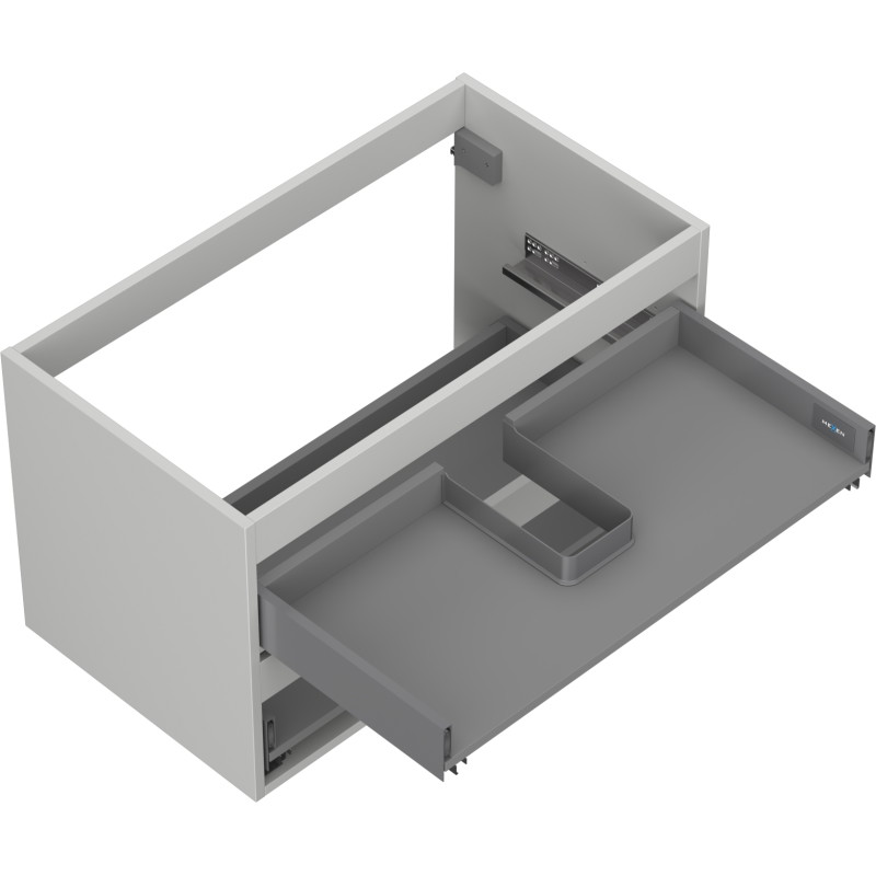 Mexen Box-A korpus szafki podumywalkowej 80 cm, 2 szuflady, szary mat - 91AX0-0800-470-2-62