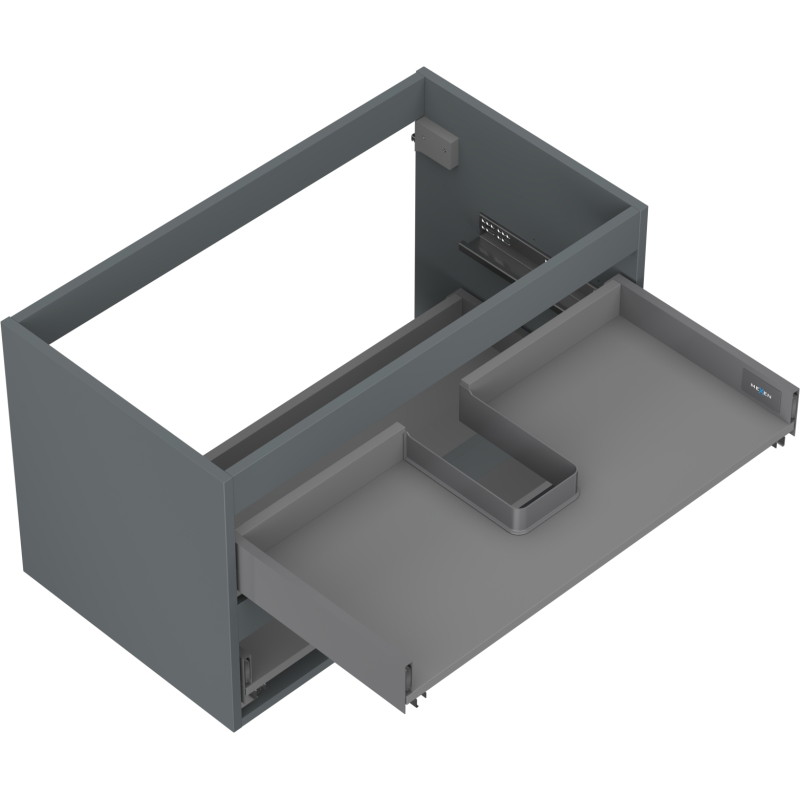 Mexen Box-A korpus szafki podumywalkowej 80 cm, 2 szuflady, grafit mat - 91AX0-0800-470-2-66