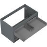 Mexen Box-A korpus szafki podumywalkowej 80 cm, 2 szuflady, grafit mat - 91AX0-0800-470-2-66