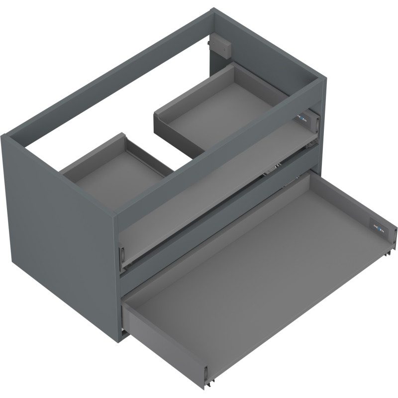 Mexen Box-A korpus szafki podumywalkowej 80 cm, 2 szuflady, grafit mat - 91AX0-0800-470-2-66