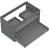 Mexen Box-A korpus szafki podumywalkowej 80 cm, 2 szuflady, grafit mat - 91AX0-0800-470-2-66