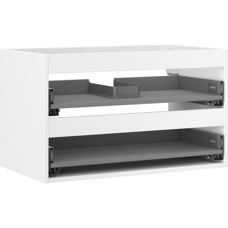Mexen Box-A korpus szafki podumywalkowej 80 cm, 2 szuflady, biały mat - 91AX0-0800-470-2-01