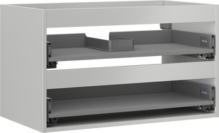 Mexen Box-A korpus szafki podumywalkowej 80 cm, 2 szuflady, szary mat - 91AX0-0800-470-2-62