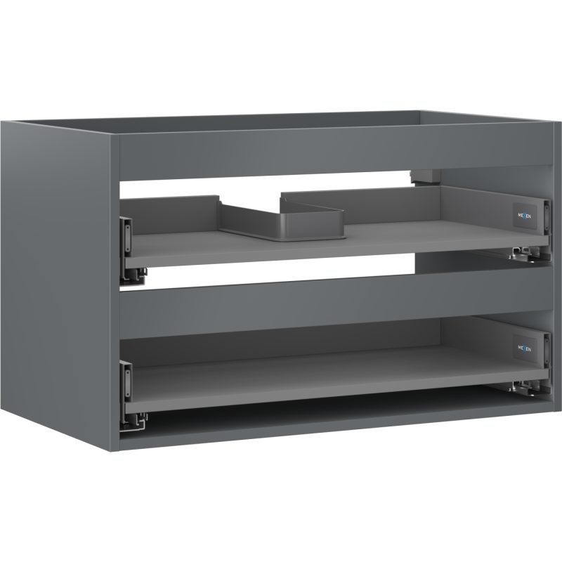 Mexen Box-A korpus szafki podumywalkowej 80 cm, 2 szuflady, grafit mat - 91AX0-0800-470-2-66