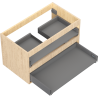 Mexen Box-A korpus szafki podumywalkowej 80 cm, 2 szuflady, dąb - 91AX0-0800-470-2-81