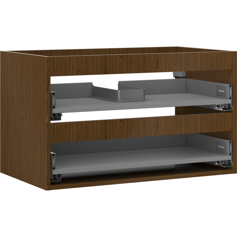 Mexen Box-A korpus szafki podumywalkowej 80 cm, 2 szuflady, orzech - 91AX0-0800-470-2-86