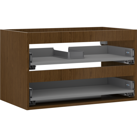 Mexen Box-A korpus szafki podumywalkowej 80 cm, 2 szuflady, orzech - 91AX0-0800-470-2-86