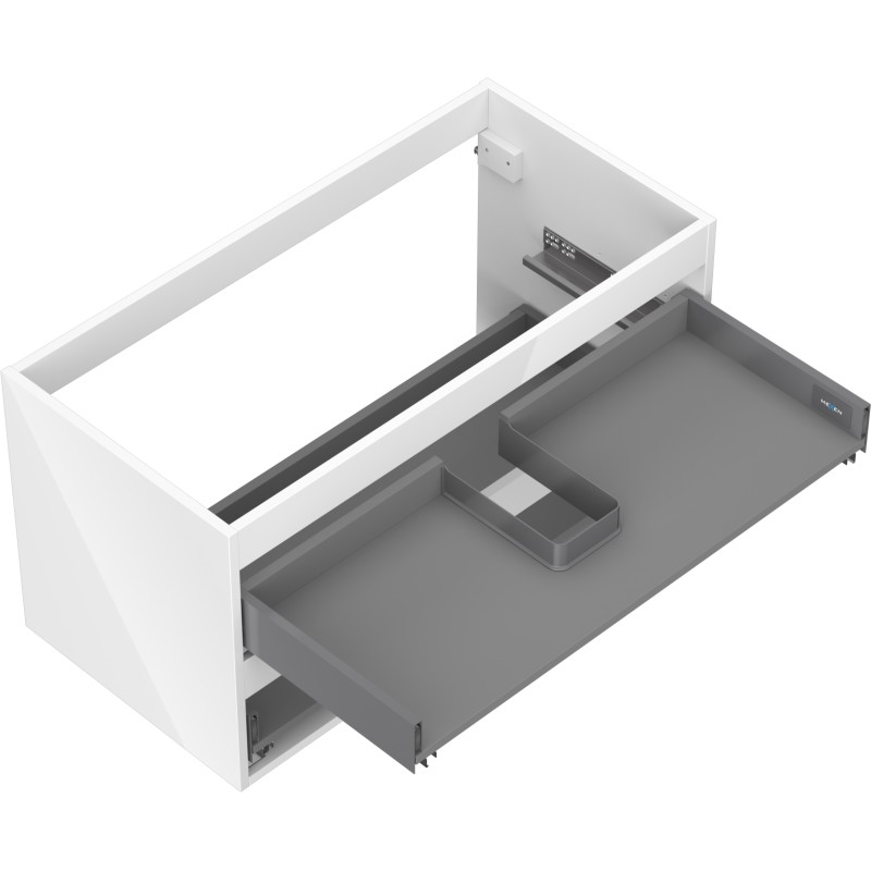 Mexen Box-A korpus szafki podumywalkowej 90 cm, 2 szuflady, biały połysk - 91AX0-0900-470-2-00