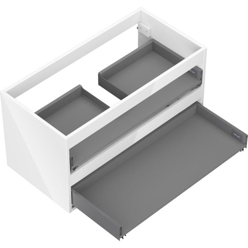 Mexen Box-A korpus szafki podumywalkowej 90 cm, 2 szuflady, biały połysk - 91AX0-0900-470-2-00