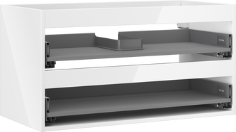 Mexen Box-A korpus szafki podumywalkowej 90 cm, 2 szuflady, biały połysk - 91AX0-0900-470-2-00