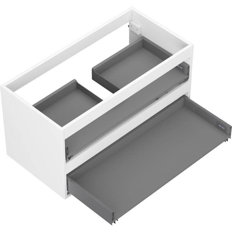 Mexen Box-A korpus szafki podumywalkowej 90 cm, 2 szuflady, biały mat - 91AX0-0900-470-2-01