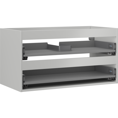 Mexen Box-A korpus szafki podumywalkowej 90 cm, 2 szuflady, szary mat - 91AX0-0900-470-2-62