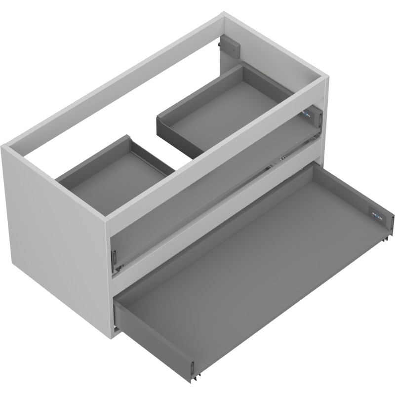 Mexen Box-A korpus szafki podumywalkowej 90 cm, 2 szuflady, szary mat - 91AX0-0900-470-2-62