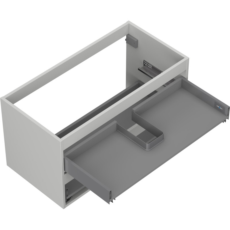 Mexen Box-A korpus szafki podumywalkowej 90 cm, 2 szuflady, szary mat - 91AX0-0900-470-2-62