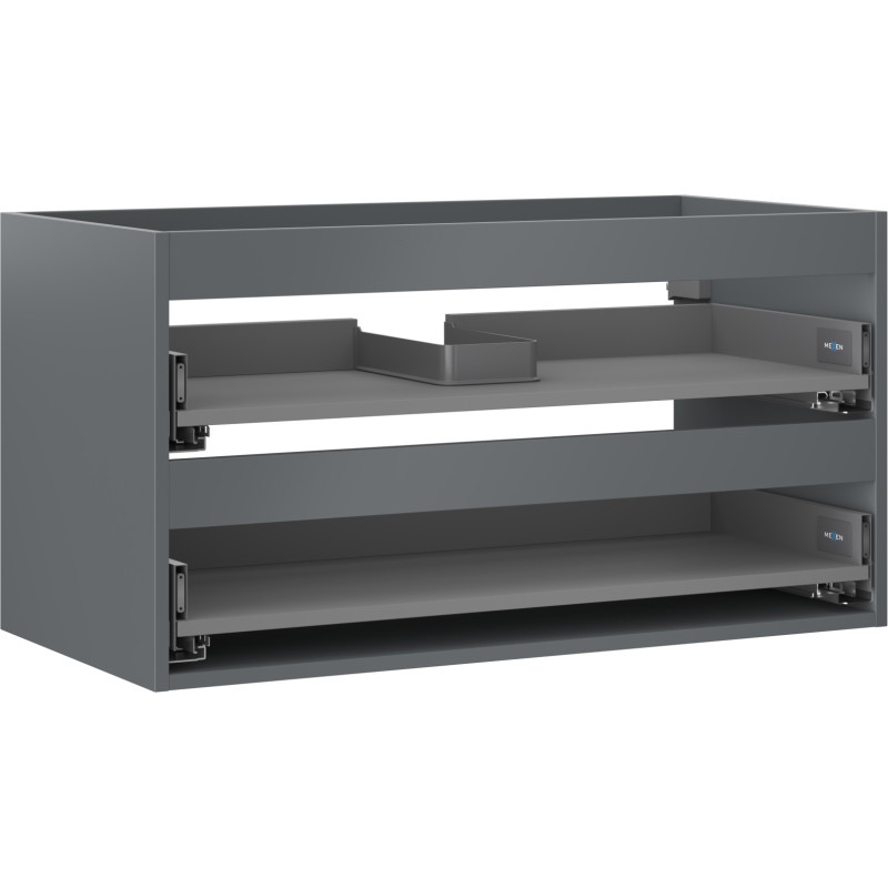 Mexen Box-A korpus szafki podumywalkowej 90 cm, 2 szuflady, grafit mat - 91AX0-0900-470-2-66