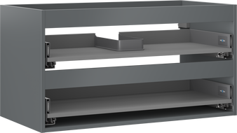 Mexen Box-A korpus szafki podumywalkowej 90 cm, 2 szuflady, grafit mat - 91AX0-0900-470-2-66