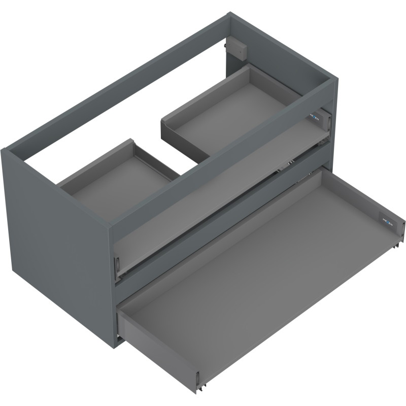 Mexen Box-A korpus szafki podumywalkowej 90 cm, 2 szuflady, grafit mat - 91AX0-0900-470-2-66