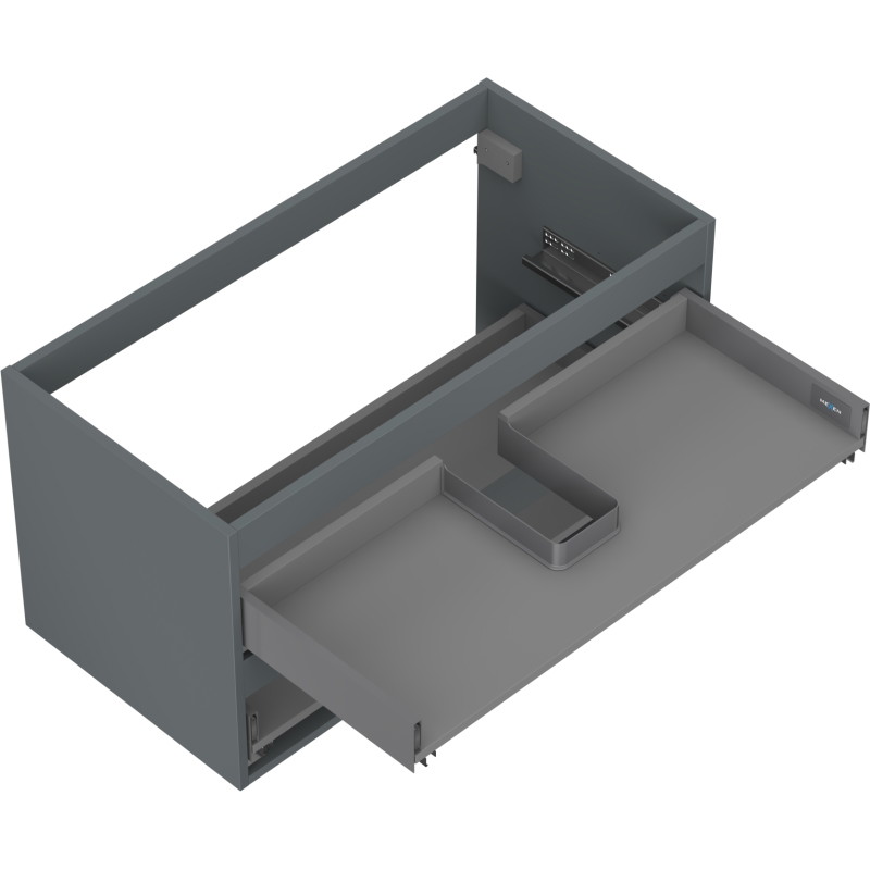 Mexen Box-A korpus szafki podumywalkowej 90 cm, 2 szuflady, grafit mat - 91AX0-0900-470-2-66