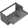 Mexen Box-A korpus szafki podumywalkowej 90 cm, 2 szuflady, grafit mat - 91AX0-0900-470-2-66