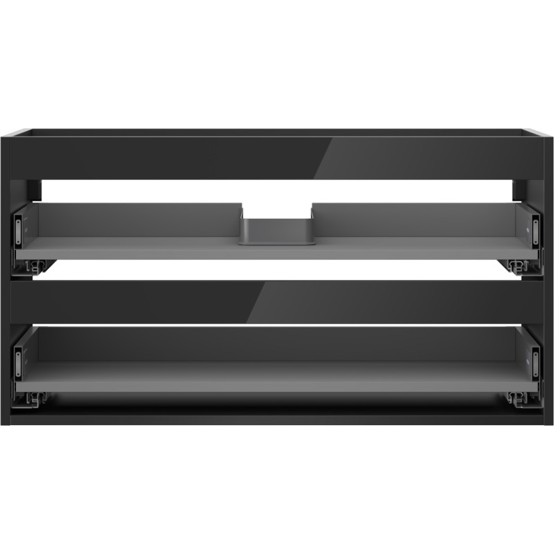 Mexen Box-A korpus szafki podumywalkowej 90 cm, 2 szuflady, czarny połysk - 91AX0-0900-470-2-70