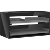 Mexen Box-A korpus szafki podumywalkowej 90 cm, 2 szuflady, czarny połysk - 91AX0-0900-470-2-70