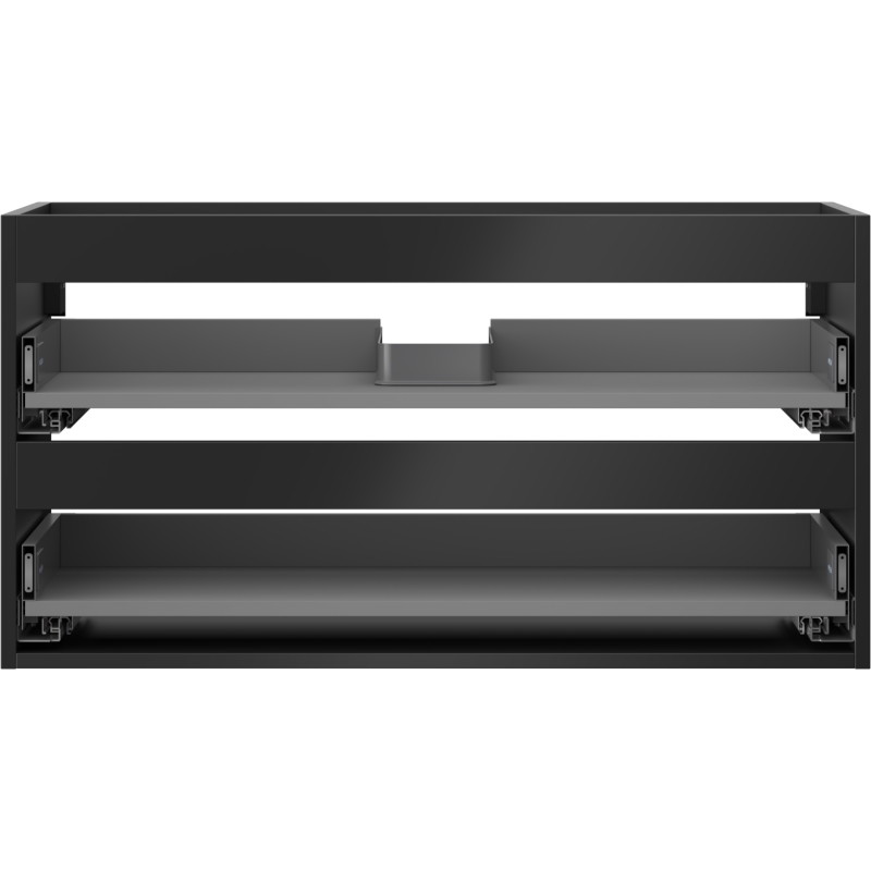 Mexen Box-A korpus szafki podumywalkowej 90 cm, 2 szuflady, czarny mat - 91AX0-0900-470-2-71