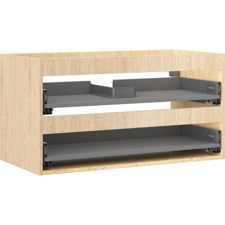 Mexen Box-A korpus szafki podumywalkowej 90 cm, 2 szuflady, dąb - 91AX0-0900-470-2-81