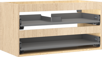 Mexen Box-A korpus szafki podumywalkowej 90 cm, 2 szuflady, dąb - 91AX0-0900-470-2-81