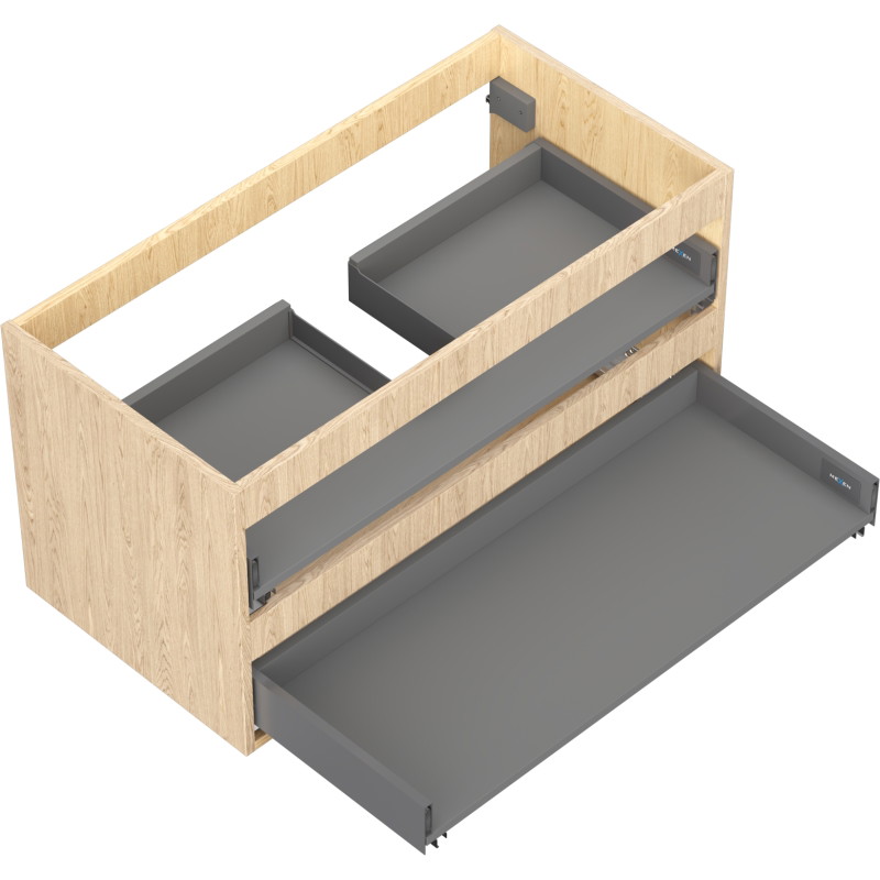 Mexen Box-A korpus szafki podumywalkowej 90 cm, 2 szuflady, dąb - 91AX0-0900-470-2-81