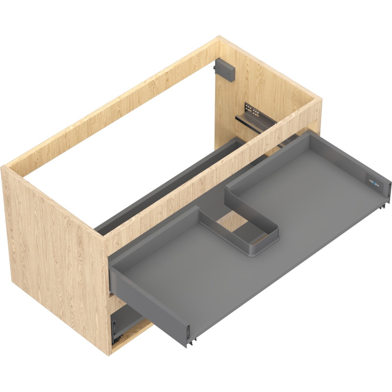 Mexen Box-A korpus szafki podumywalkowej 90 cm, 2 szuflady, dąb - 91AX0-0900-470-2-81