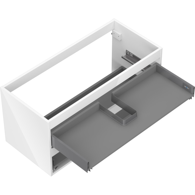 Mexen Box-A korpus szafki podumywalkowej 100 cm, 2 szuflady, biały połysk - 91AX0-1000-470-2-00