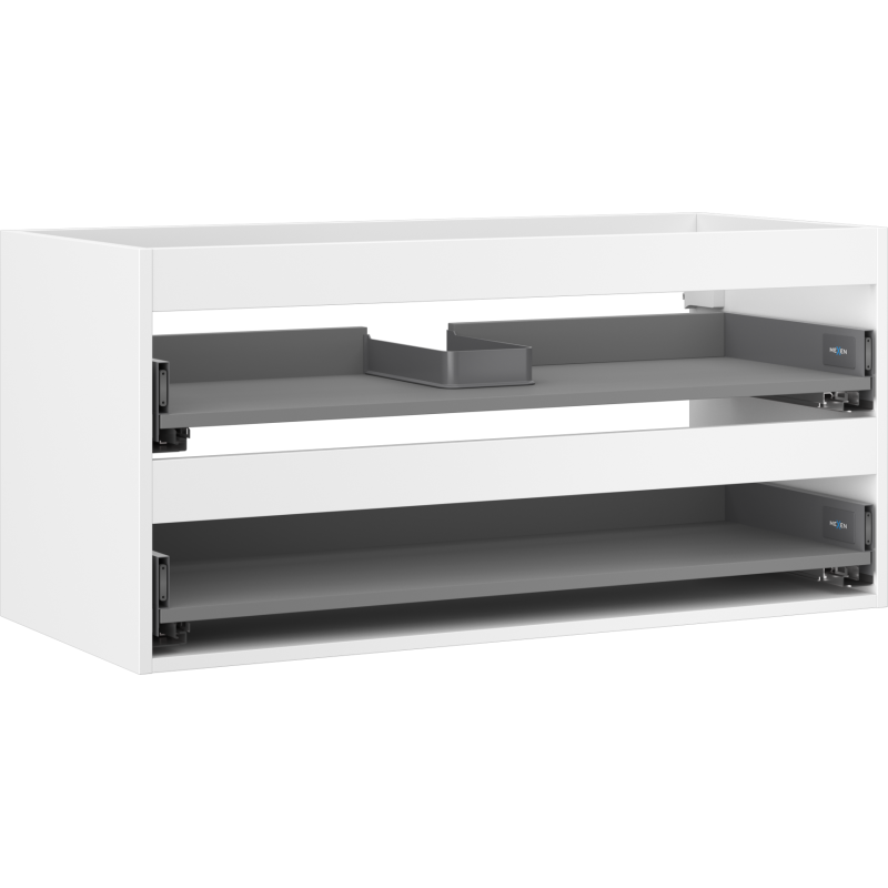 Mexen Box-A korpus szafki podumywalkowej 100 cm, 2 szuflady, biały mat - 91AX0-1000-470-2-01