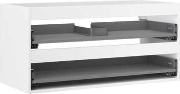 Mexen Box-A korpus szafki podumywalkowej 100 cm, 2 szuflady, biały mat - 91AX0-1000-470-2-01