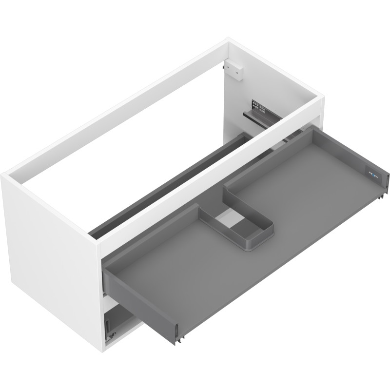 Mexen Box-A korpus szafki podumywalkowej 100 cm, 2 szuflady, biały mat - 91AX0-1000-470-2-01