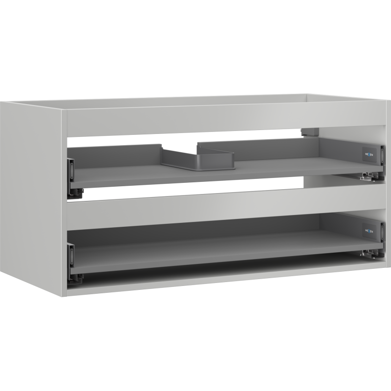 Mexen Box-A korpus szafki podumywalkowej 100 cm, 2 szuflady, szary mat - 91AX0-1000-470-2-62