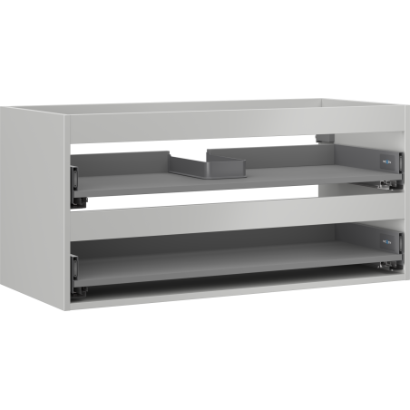 Mexen Box-A korpus szafki podumywalkowej 100 cm, 2 szuflady, szary mat - 91AX0-1000-470-2-62
