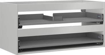 Mexen Box-A korpus szafki podumywalkowej 100 cm, 2 szuflady, szary mat - 91AX0-1000-470-2-62
