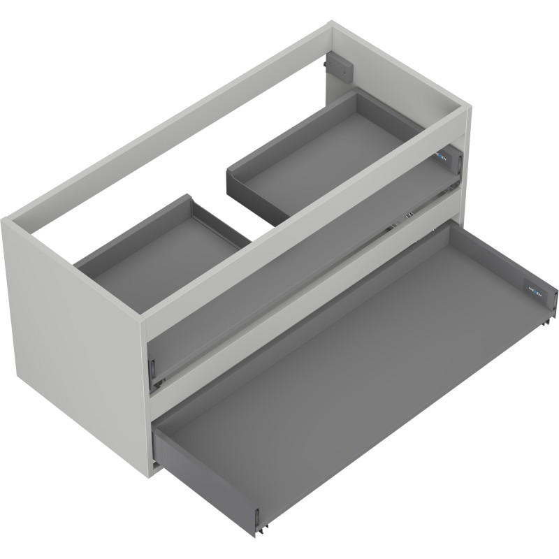 Mexen Box-A korpus szafki podumywalkowej 100 cm, 2 szuflady, szary mat - 91AX0-1000-470-2-62