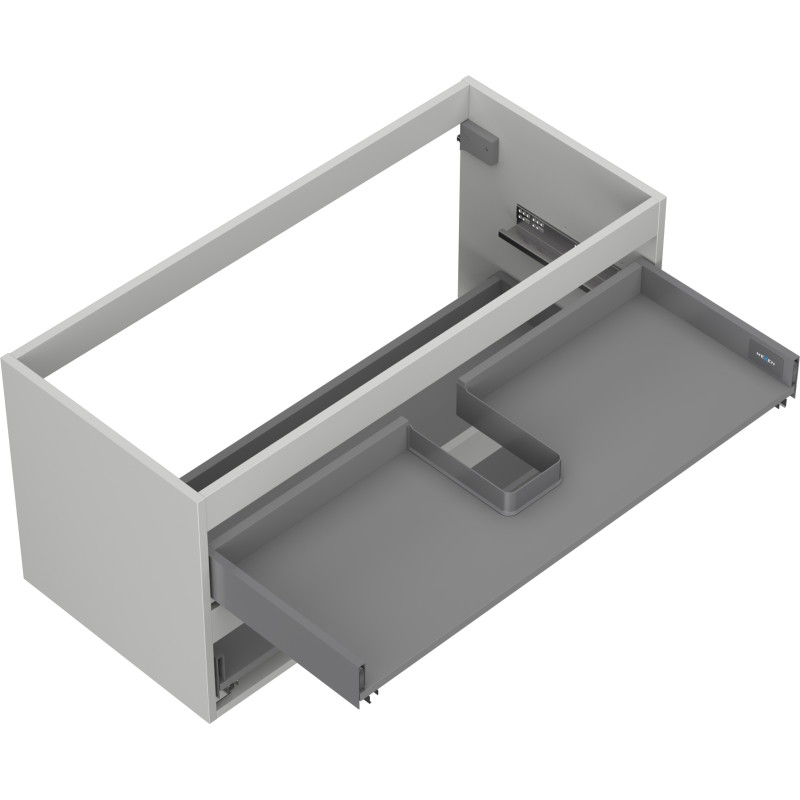 Mexen Box-A korpus szafki podumywalkowej 100 cm, 2 szuflady, szary mat - 91AX0-1000-470-2-62