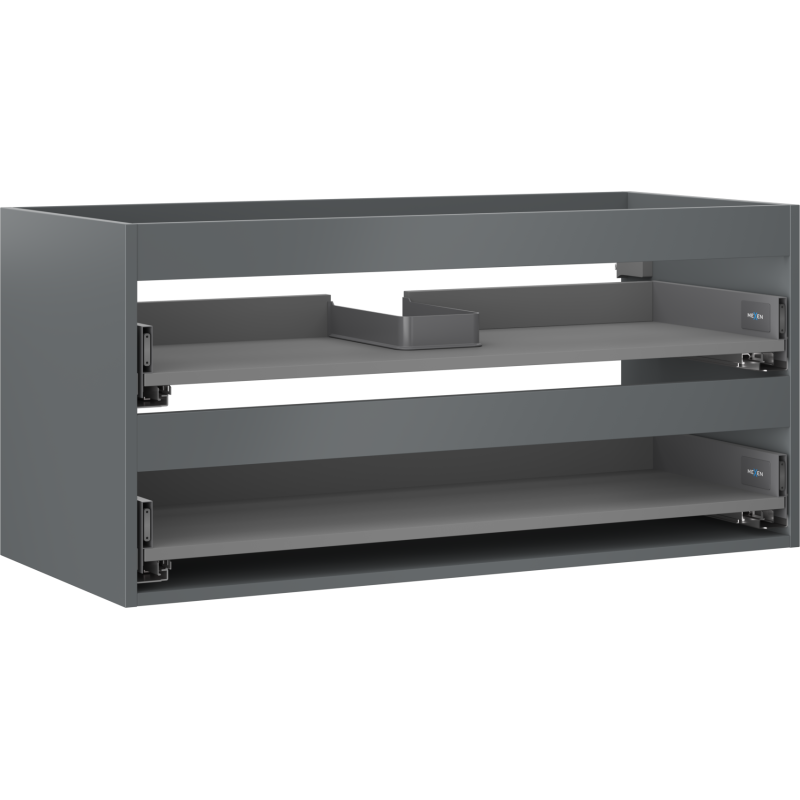 Mexen Box-A korpus szafki podumywalkowej 100 cm, 2 szuflady, grafit mat - 91AX0-1000-470-2-66