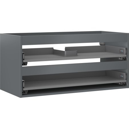 Mexen Box-A korpus szafki podumywalkowej 100 cm, 2 szuflady, grafit mat - 91AX0-1000-470-2-66