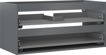 Mexen Box-A korpus szafki podumywalkowej 100 cm, 2 szuflady, grafit mat - 91AX0-1000-470-2-66