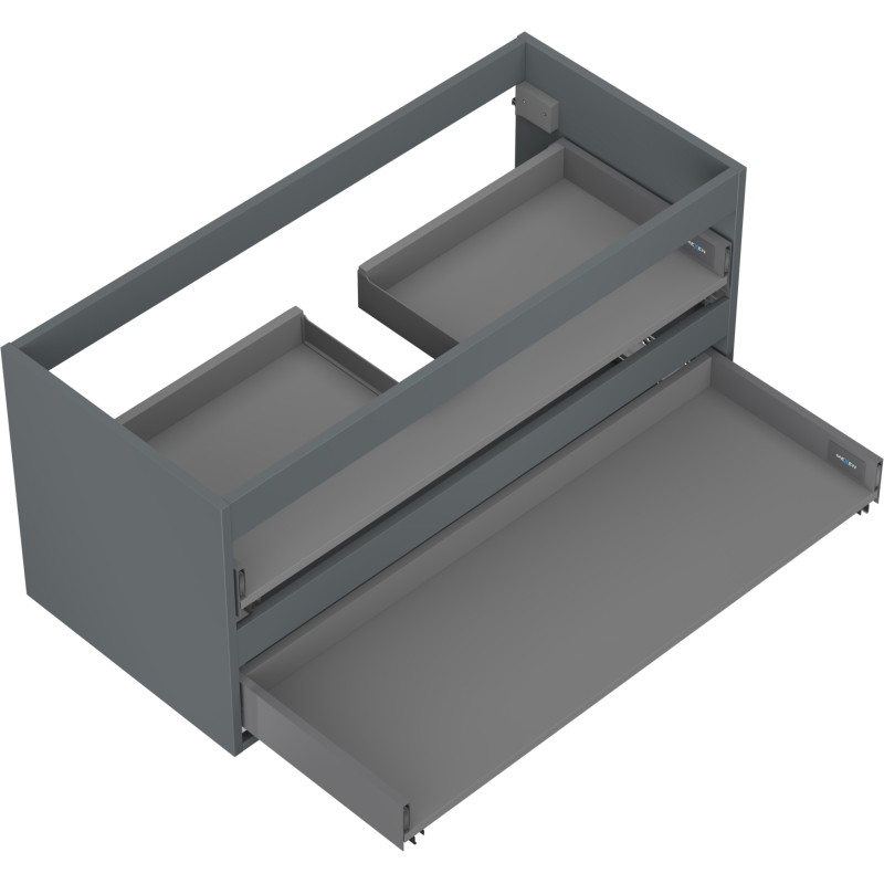 Mexen Box-A korpus szafki podumywalkowej 100 cm, 2 szuflady, grafit mat - 91AX0-1000-470-2-66