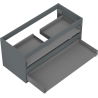 Mexen Box-A korpus szafki podumywalkowej 100 cm, 2 szuflady, grafit mat - 91AX0-1000-470-2-66